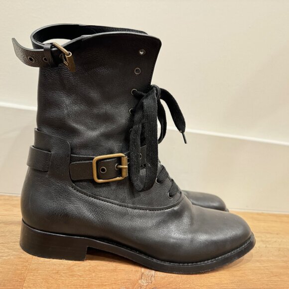 Chloe Combat Boots - Picture 4 of 9